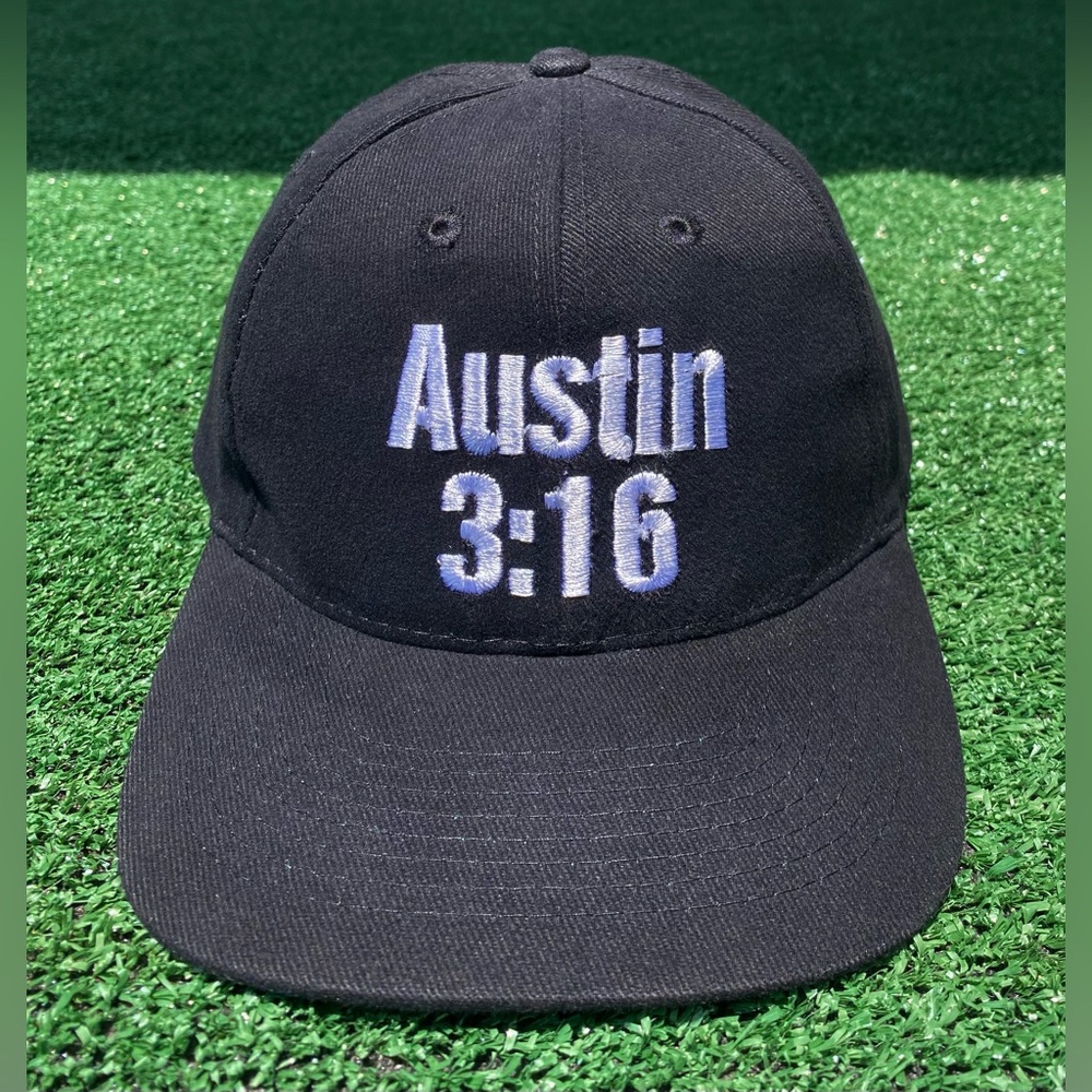 Vintage 1998 WWF Stone Cold Steve Austin 3:16 Got A Problem Black Snapback Hat